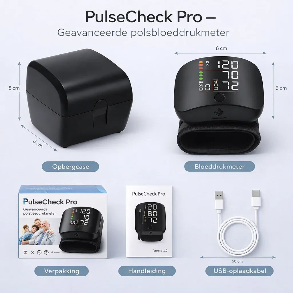 PulseCheck Pro – Meet je bloeddruk helder en zonder twijfel