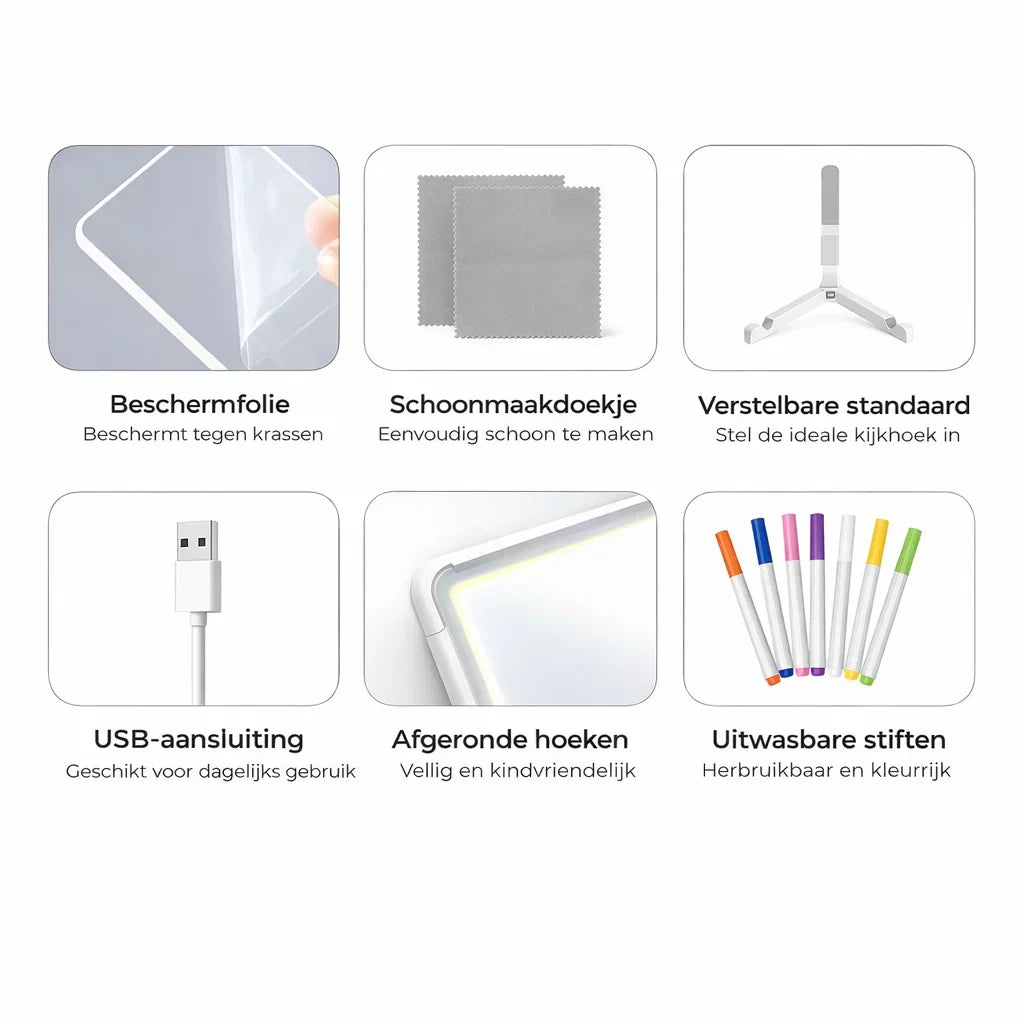 GlowBoard – Creatief tekenen zonder rommel