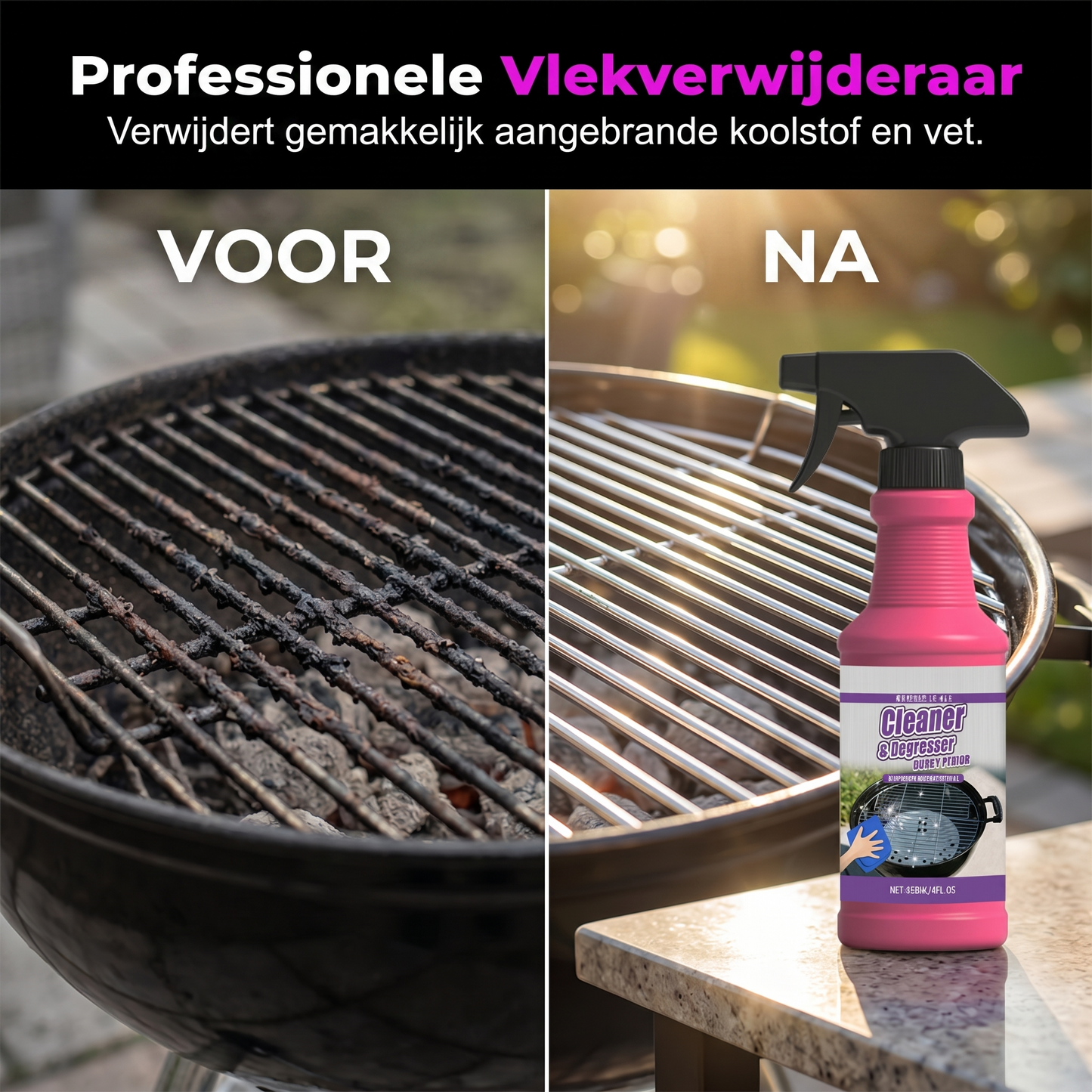 GrillFresh — Hardnekkig BBQ-vet weg in minuten