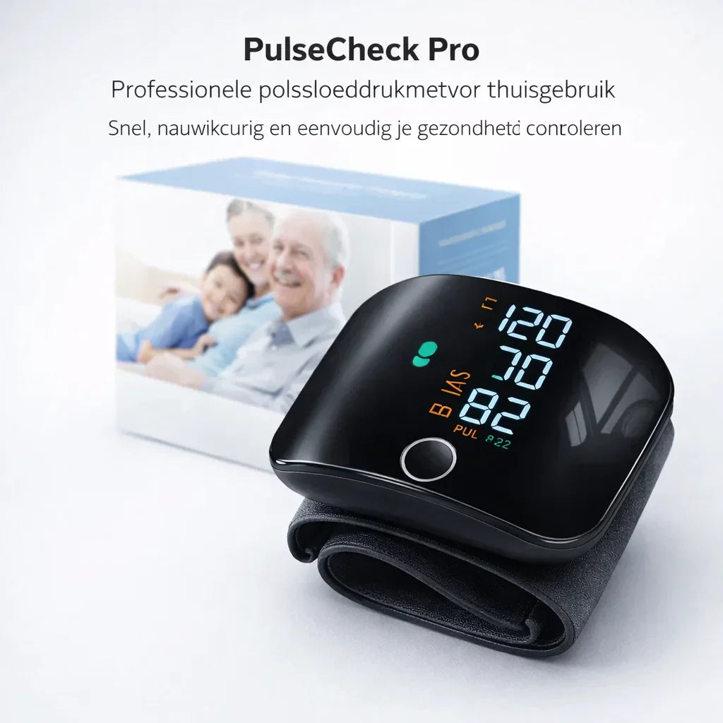 PulseCheck Pro – Meet je bloeddruk helder en zonder twijfel
